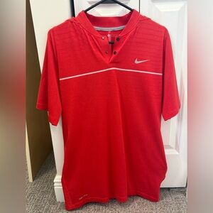 Nike Men's Tiger Woods Red Polo Shirt